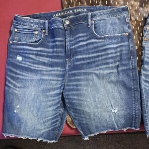 American Eagle Outfitters Mens Blue Denim Shorts